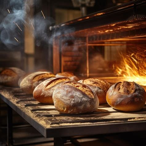 Pan de masa madre descongelándose en el horno