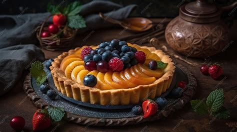 Drożdzówka con relleno de frutas y crumble