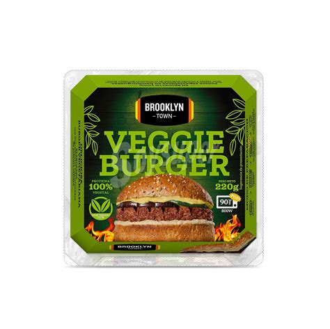 Hamburguesa vegetal lista para freír