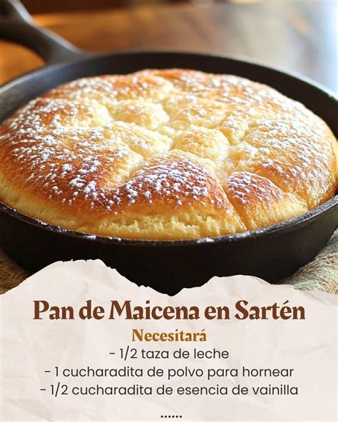 Pan de maicena cocido en sartén