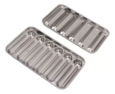 Molde de aluminio antiadherente para pan de hot dog