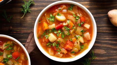 Sopa de verduras con jitomate