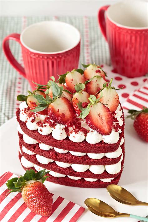 Tarta de Corazón Red Velvet para San Valentín