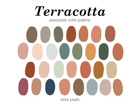 Diferentes tonalidades de terracota