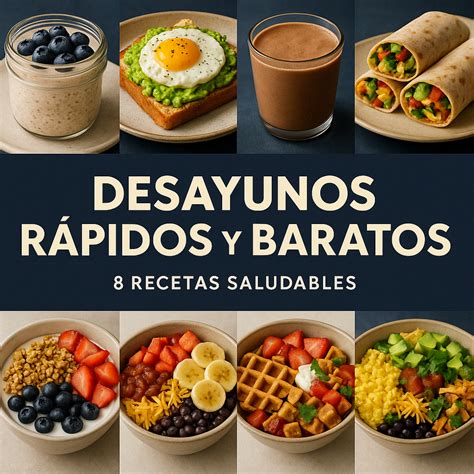 Comparativa nutricional de desayunos rápidos
