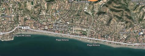 Mapa de Rincón de la Victoria con la ubicación de Pizzeria Pronto Pizza destacada