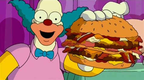 Hamburguesa Krusty en Los Simpson