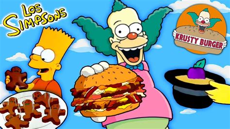 Menú de Krusty Burger en Los Simpson