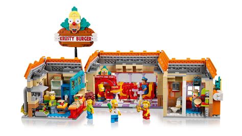 Minifiguras de Los Simpson en el set LEGO Krusty Burger