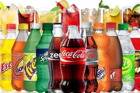 Diferentes tipos de refrescos y caramelos para el experimento