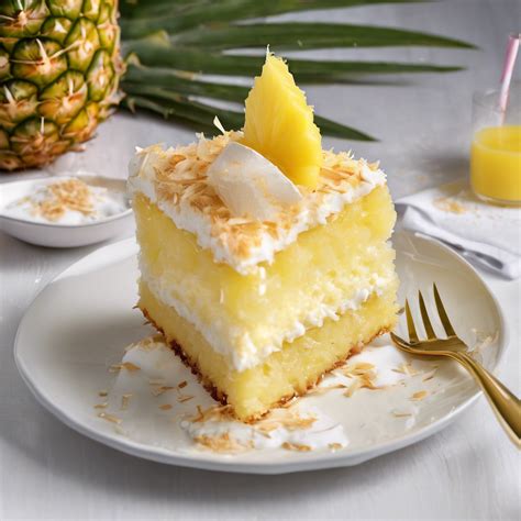 Decoración de tarta de piña colada
