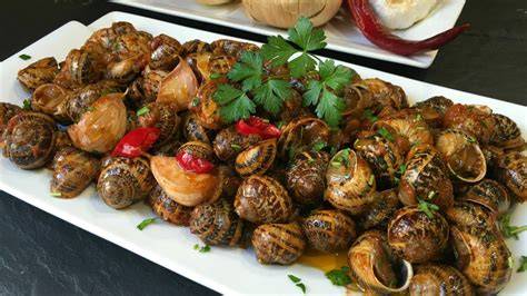 Caracoles de río para cocinar