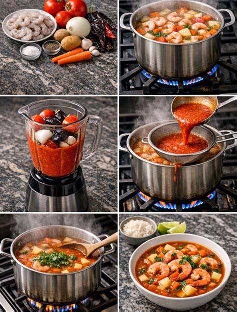 Ingredientes frescos para el caldo de shuti