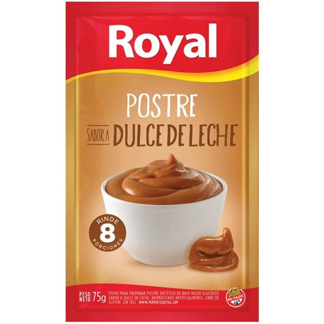 Plato de postre Royal Dulce de Leche decorado