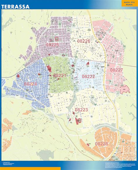 Mapa de Terrassa con ubicaciones de restaurantes