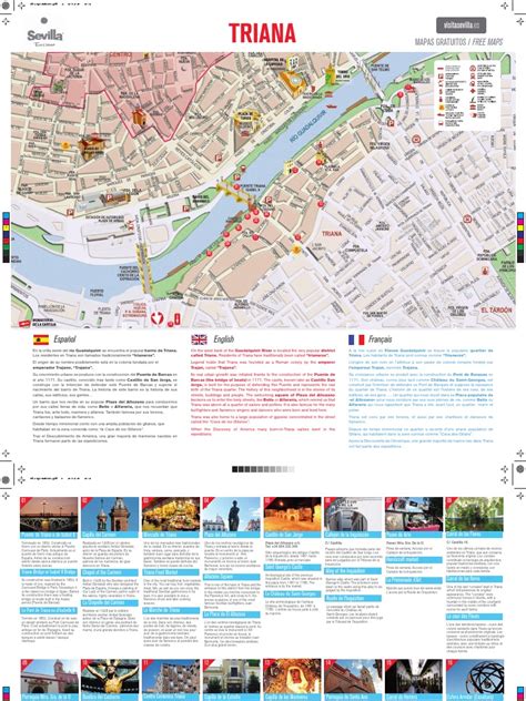 Mapa de Triana con la ubicación de la pizzería