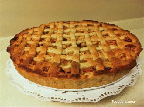 Tarta de manzana con rejilla de pastafrola