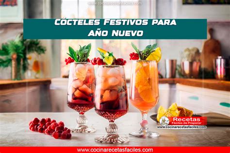 variedad de cócteles festivos