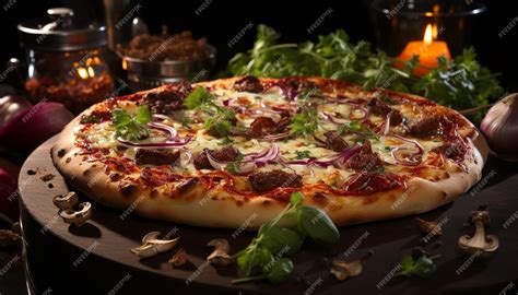 Pizza barbacoa casera recién horneada