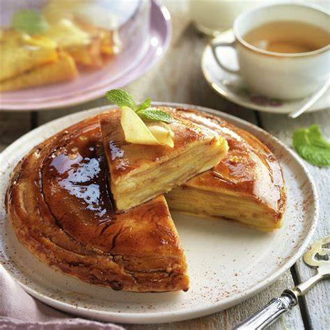 Tortilla dulce de manzana con canela