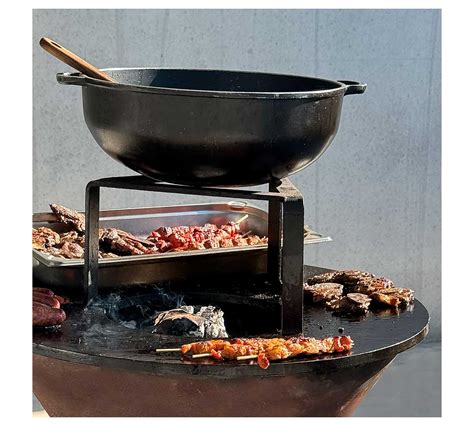 Barbacoa Ignis de hierro fundido con diseño circular