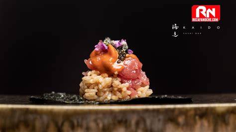 Plato de sushi omakase en Kaido Sushi Bar Valencia