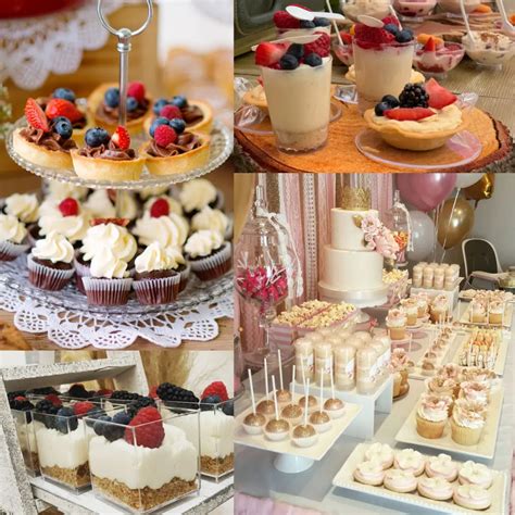 Infografía con los pasos para montar una mesa de postres