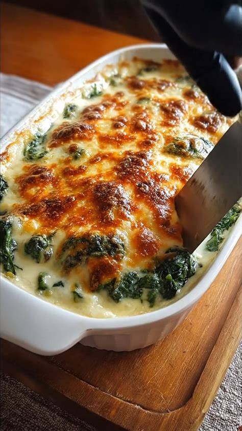 Espinacas frescas y bechamel