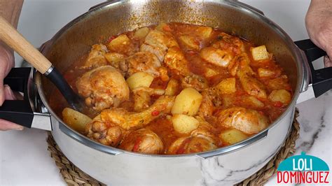 Guiso de pollo con cerveza recién cocinado