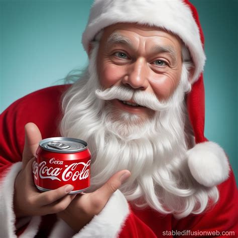 Papá Noel bebiendo Coca-Cola