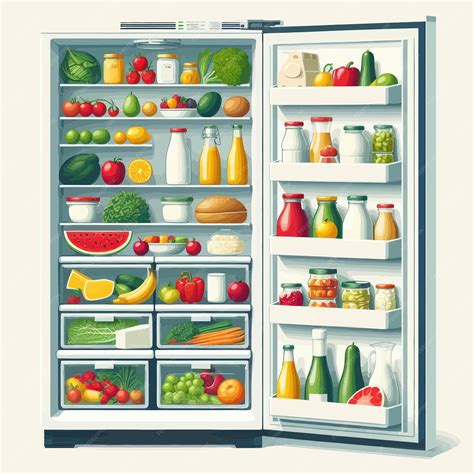 Imagen de un refrigerador con mariscos frescos