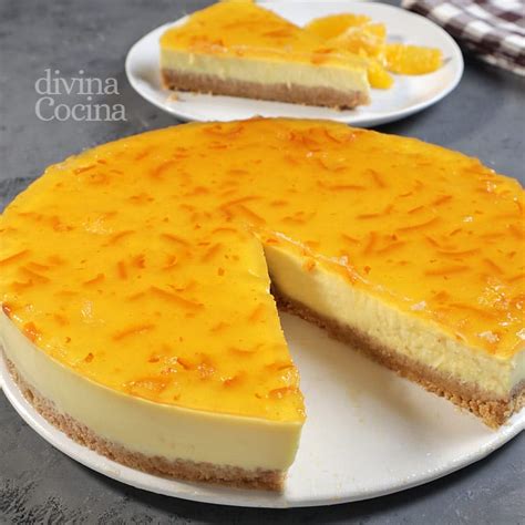 Tarta de naranja y coco sin horno