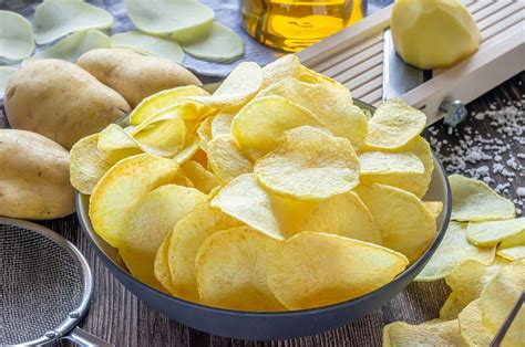 Patatas chips caseras en microondas