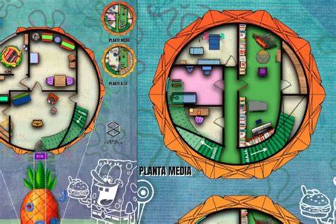 Mapa de Fresilandia con las casas de los personajes