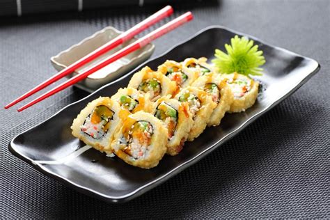 California Roll frito con tempura