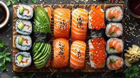 Variedad de sushi en Quinto Cocina