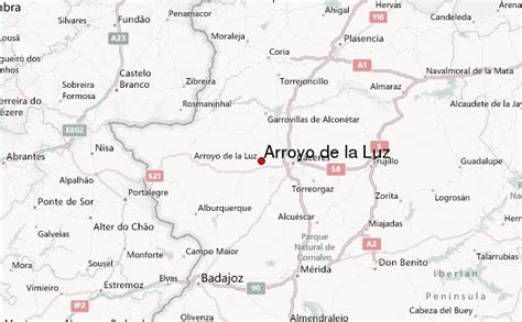 Mapa de Arroyo de la Luz, Cáceres
