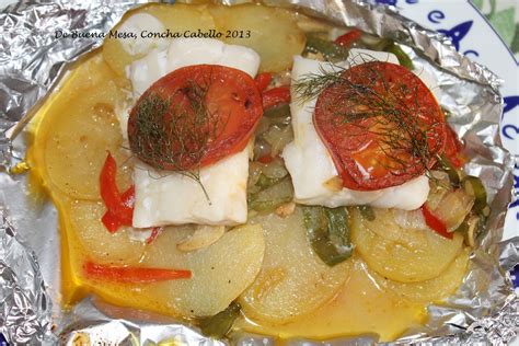 Variedad de verduras para cocinar bacalao en papillote
