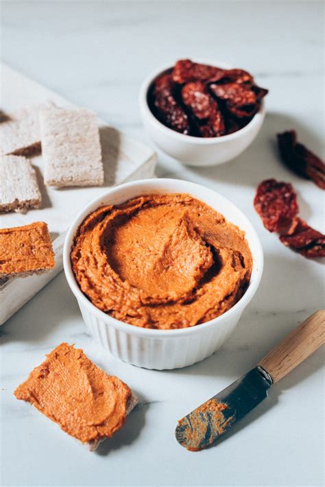 Ingredientes para el falso paté de sobrasada vegana