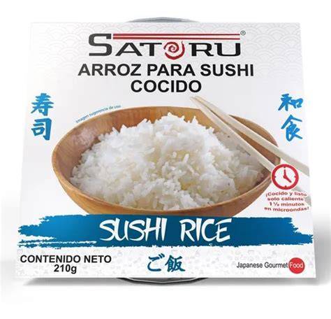 Arroz cocido y aliñado para sushi
