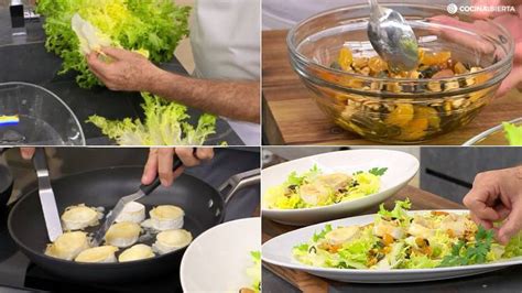 Pasos para preparar ensalada templada en Thermomix