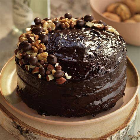Bizcocho de chocolate a la taza con frutos secos