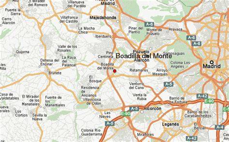 Mapa de Boadilla del Monte con puntos de interés gastronómico