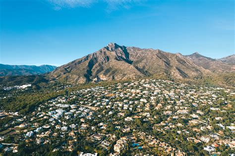 Panorámica de Marbella con Sierra Blanca al fondo