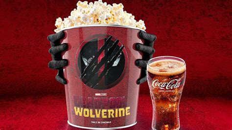 Diseño detallado del cubo de palomitas de Deadpool y Lobezno