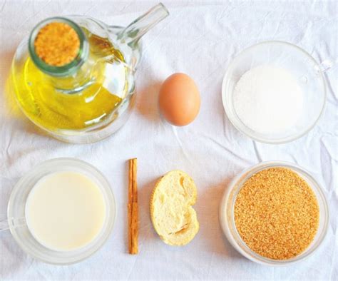 Ingredientes para torrijas