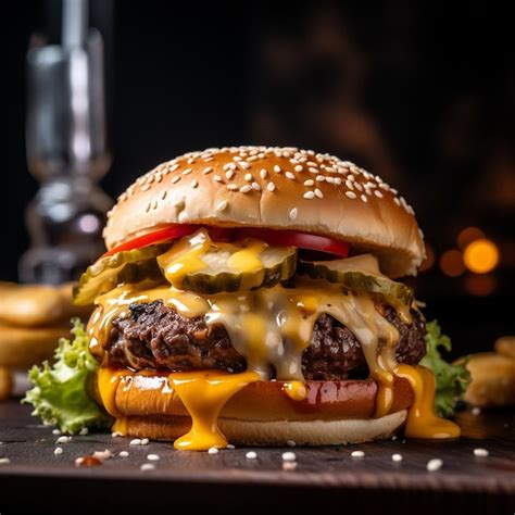 Hamburguesas con queso derretido en la air fryer