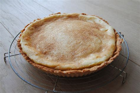 Melktert recién horneado