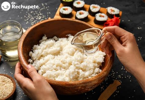 Proceso de lavado del arroz para sushi