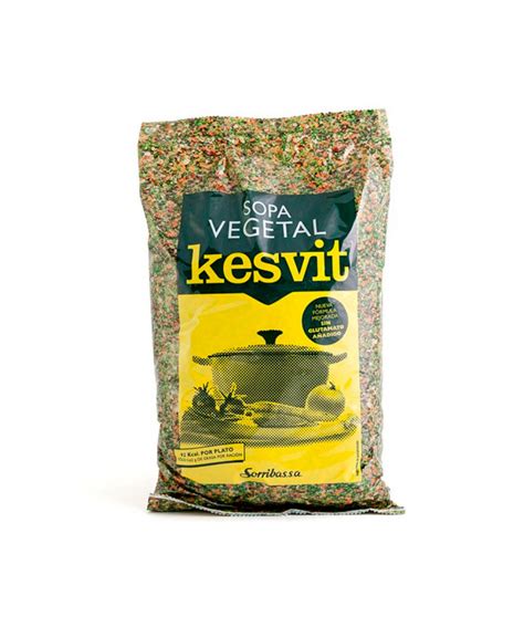 Preparación rápida de la sopa vegetal KESVIT